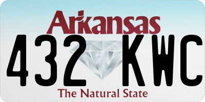AR license plate 432KWC