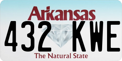 AR license plate 432KWE
