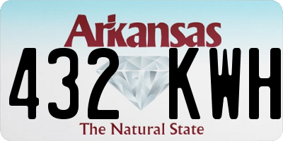 AR license plate 432KWH
