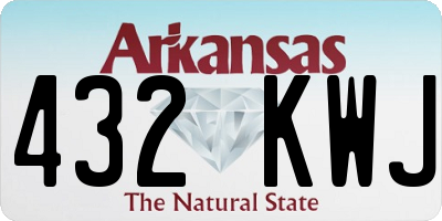AR license plate 432KWJ