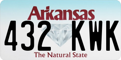 AR license plate 432KWK