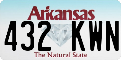 AR license plate 432KWN