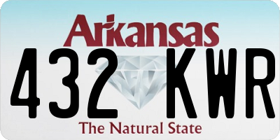 AR license plate 432KWR