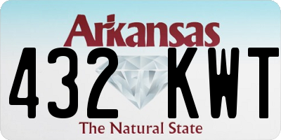 AR license plate 432KWT