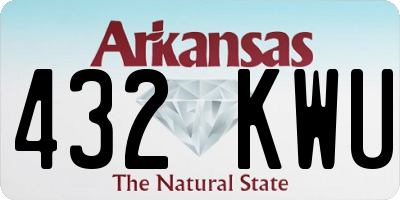 AR license plate 432KWU