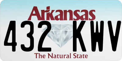 AR license plate 432KWV