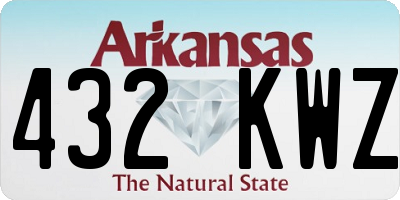 AR license plate 432KWZ