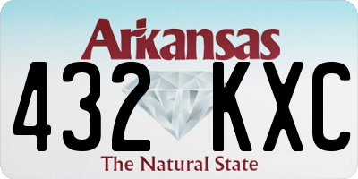 AR license plate 432KXC