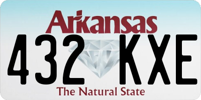 AR license plate 432KXE