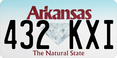 AR license plate 432KXI
