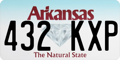 AR license plate 432KXP