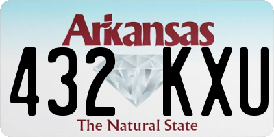 AR license plate 432KXU