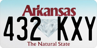 AR license plate 432KXY