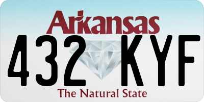 AR license plate 432KYF