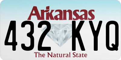 AR license plate 432KYQ