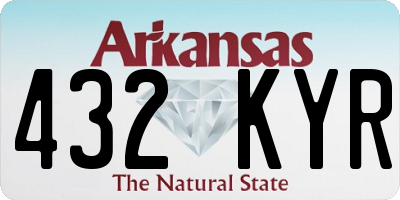 AR license plate 432KYR
