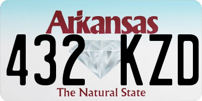 AR license plate 432KZD