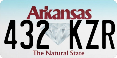 AR license plate 432KZR