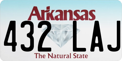 AR license plate 432LAJ