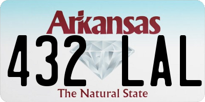 AR license plate 432LAL