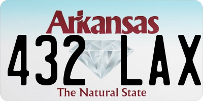 AR license plate 432LAX