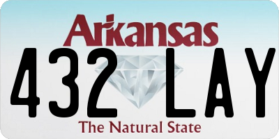 AR license plate 432LAY