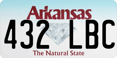 AR license plate 432LBC