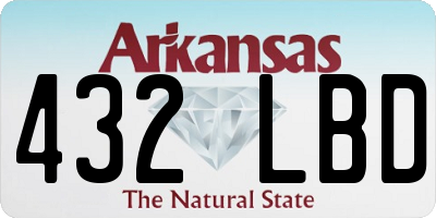 AR license plate 432LBD