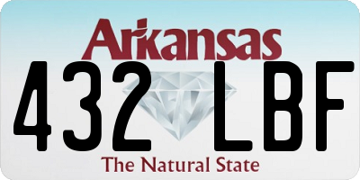 AR license plate 432LBF