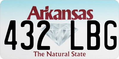 AR license plate 432LBG