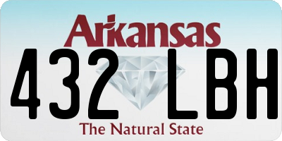 AR license plate 432LBH
