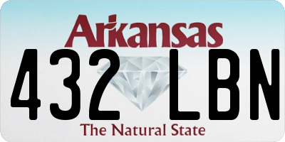 AR license plate 432LBN