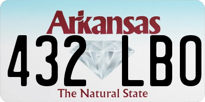 AR license plate 432LBO