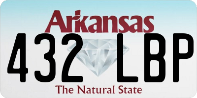 AR license plate 432LBP