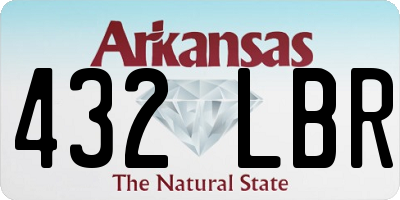 AR license plate 432LBR