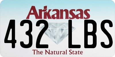 AR license plate 432LBS