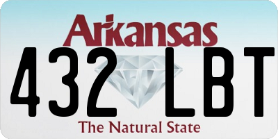 AR license plate 432LBT