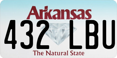 AR license plate 432LBU