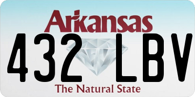 AR license plate 432LBV