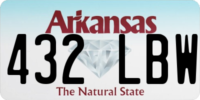AR license plate 432LBW