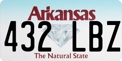 AR license plate 432LBZ