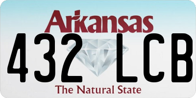 AR license plate 432LCB