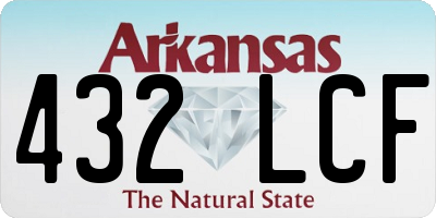 AR license plate 432LCF