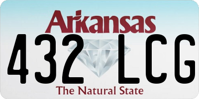 AR license plate 432LCG