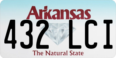 AR license plate 432LCI