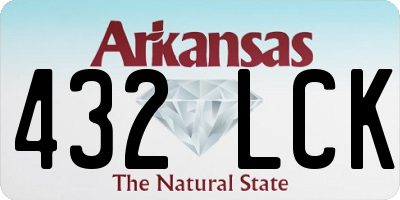 AR license plate 432LCK