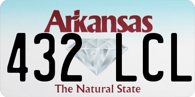 AR license plate 432LCL