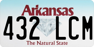 AR license plate 432LCM