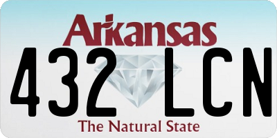 AR license plate 432LCN