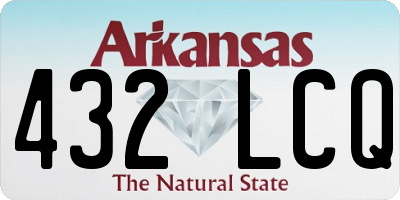 AR license plate 432LCQ